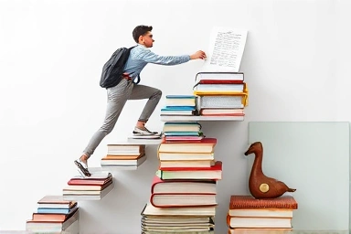 Climbing to success with organized study materials